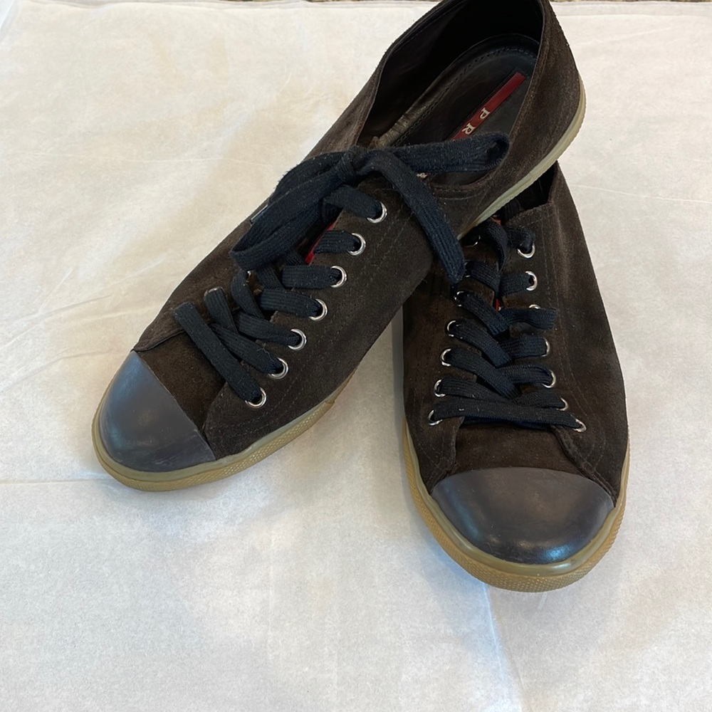 Prada Brown Suede sneakers